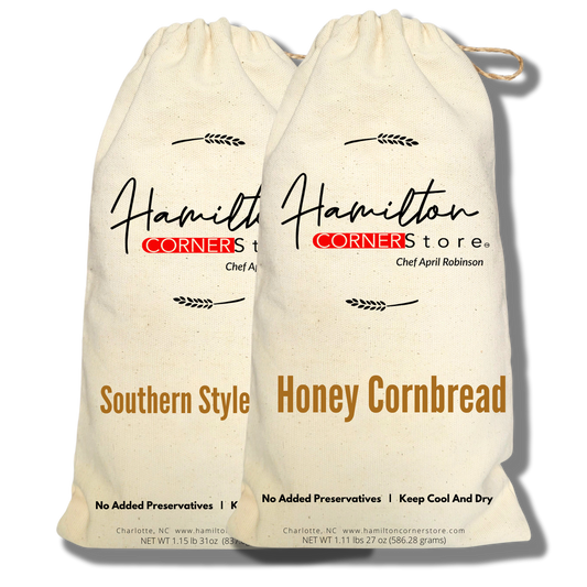 southern style and honey cornbread 